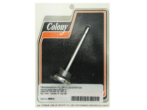 Colony Machine Transmission Oil Dipstick – Chrome. Fits 5Spd Big Twin 1987-2006 Colony Machine Transmission Oil Dipstick – Chrome. Fits 5Spd Big Twin 1987-2006