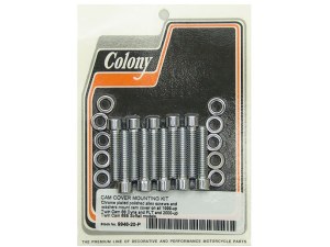 Colony Machine Polished Allen Head Cam Cover Bolts – Chrome. Fits Twin Cam 1999-2017. Colony Machine Polished Allen Head Cam Cover Bolts – Chrome. Fits Twin Cam 1999-2017.