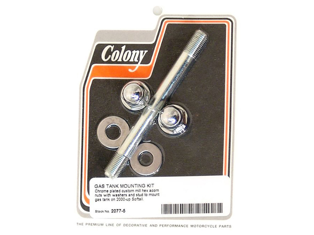 Colony Machine Fuel Tank Mount Kit – Chrome. Fits Softail 2000-2017.