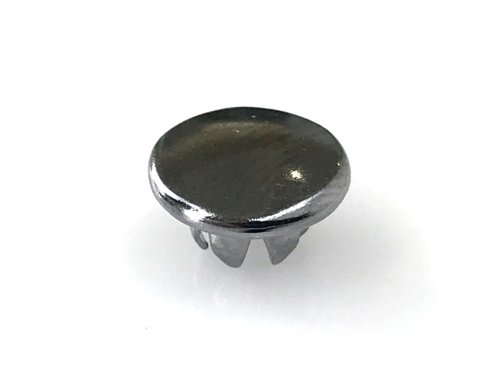 Colony Machine 1/4in. (6mm) Hole Plugs – Chrome. Pack of 100.