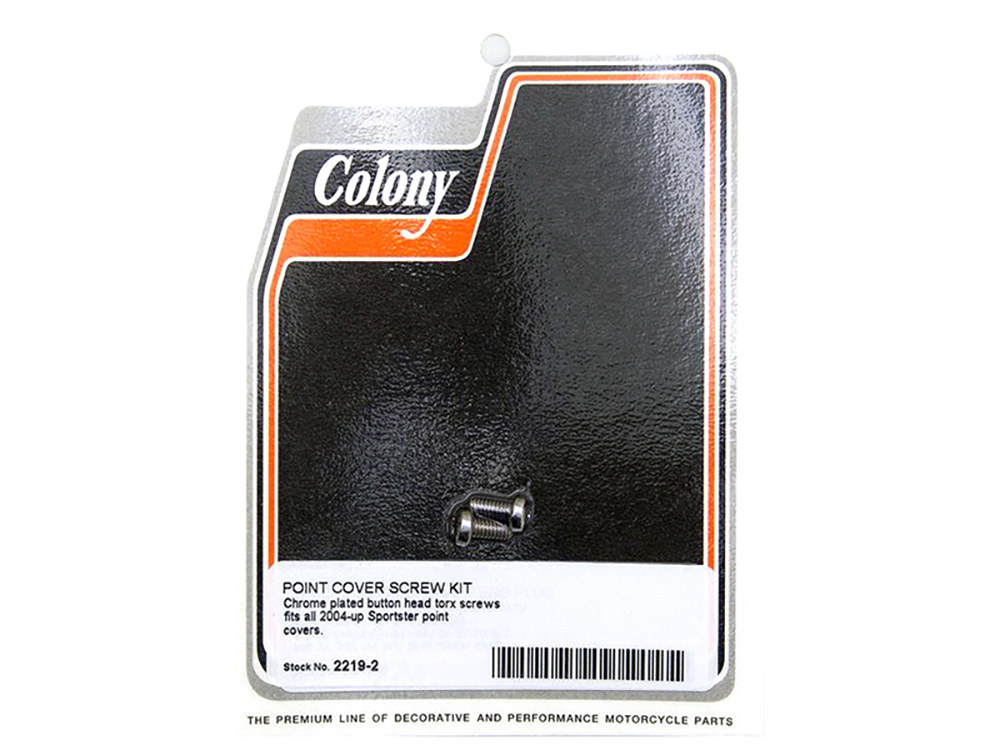 Colony Machine Button Head Points Cover Bolts – Chrome. Fits Sportster 2004-2021
