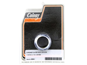 Colony Machine 3/4in. Thick x 1in. or 25mm Inside Diameter Axle Spacer – Chrome. Colony Machine 3/4in. Thick x 1in. or 25mm Inside Diameter Axle Spacer – Chrome.