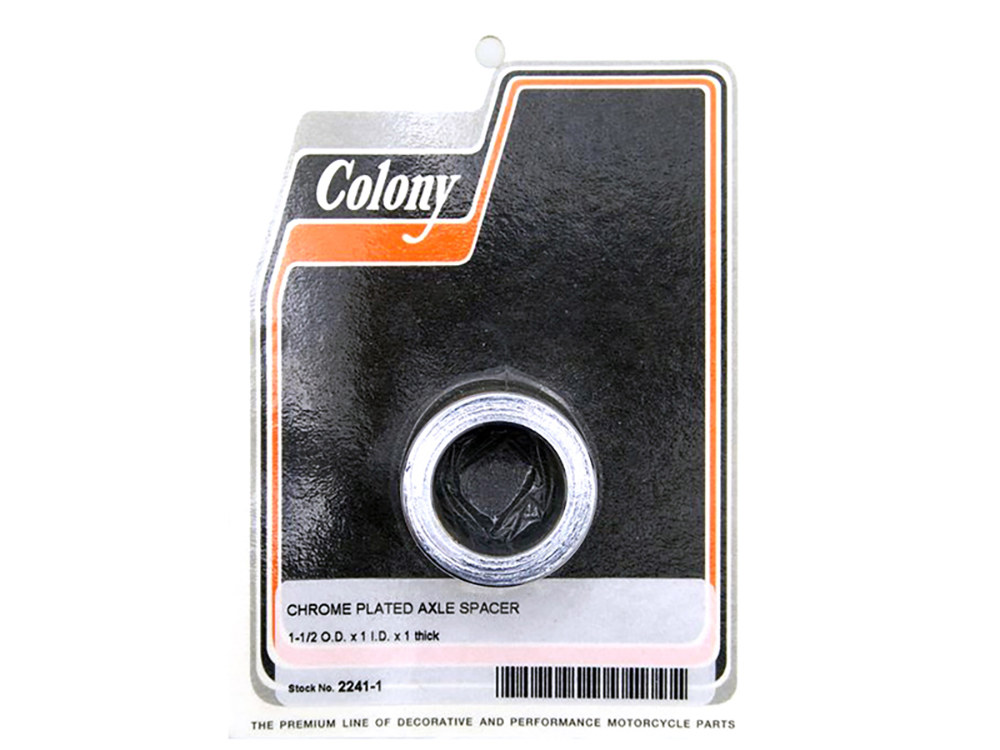 Colony Machine 1in. Thick x 1in. or 25mm Inside Diameter Axle Spacer – Chrome.