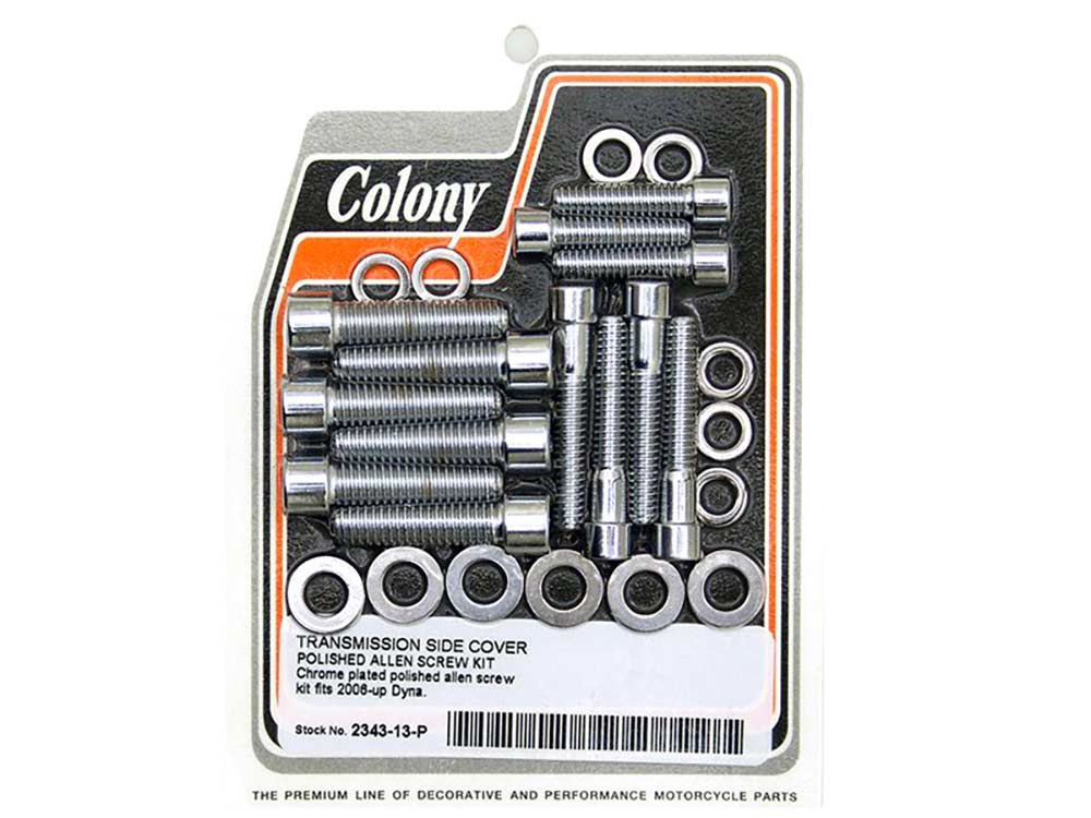 Colony Machine Transmission Side Cover Mount Kit. Fits Dyna 2006-2017.