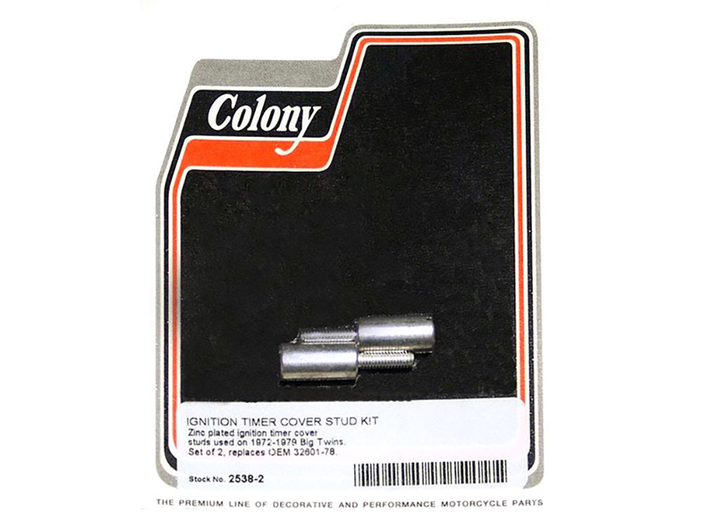 Colony Machine Ignition Timer Studs. Fits Big Twin 1972-1979.
