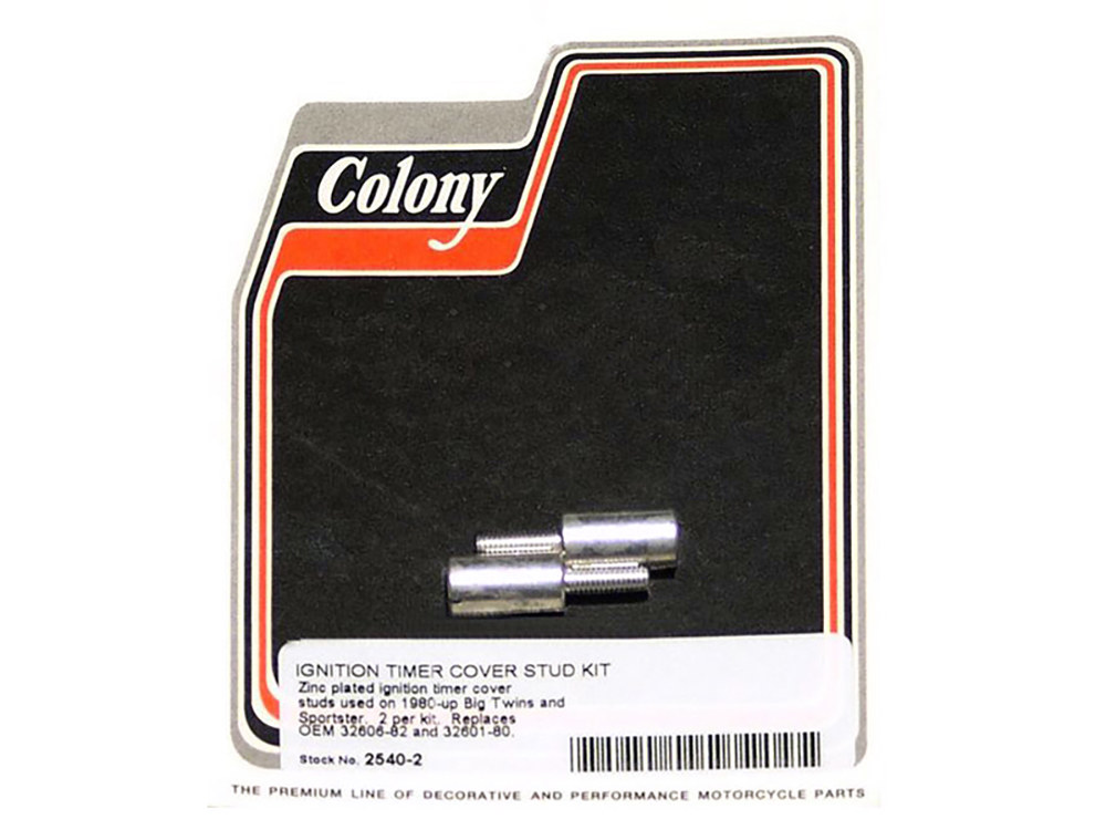 Colony Machine Ignition Timer Studs. Fits Big Twin 1980-1999 & Sportster 1980-2021.
