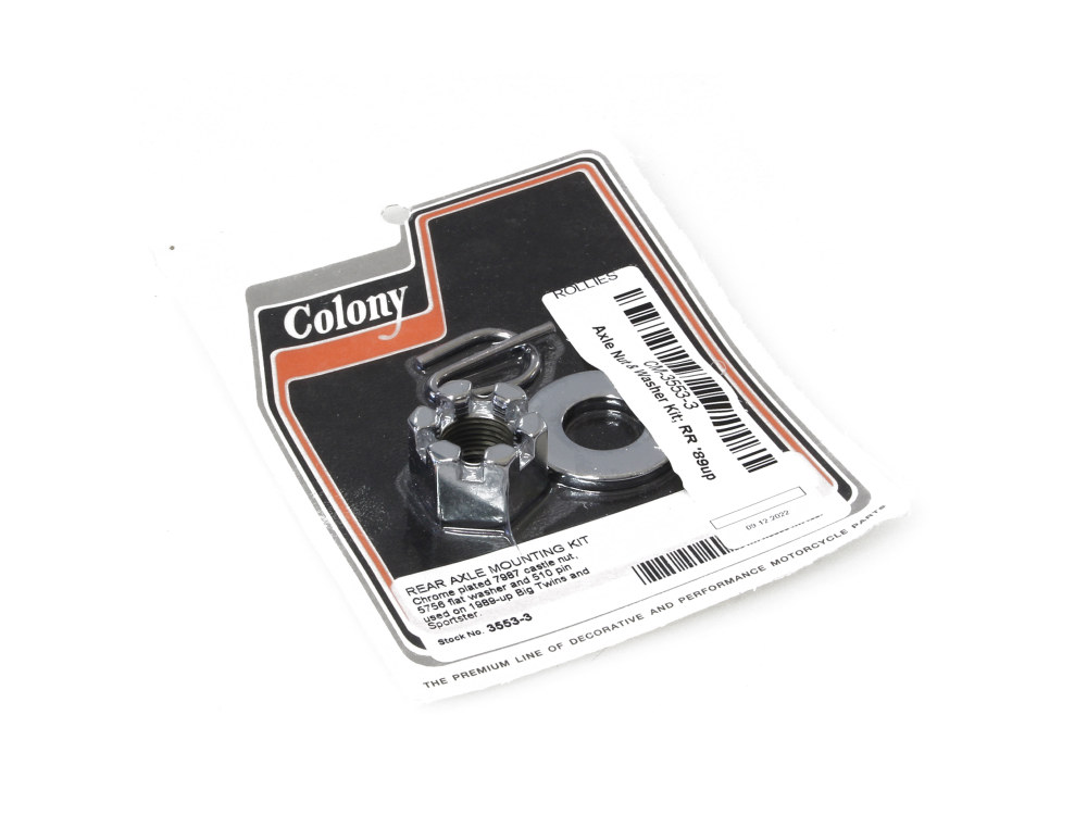 Axle Nut & Washer Kit; RR %2789up