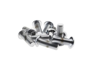Colony Machine 5/16-24 x 7/8in. UNF Button Head Allen Bolts – Chrome. Pack 10. Colony Machine 5/16-24 x 7/8in. UNF Button Head Allen Bolts – Chrome. Pack 10.