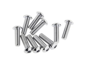 Colony Machine 5/16-24 x 1in. UNF Button Head Allen Bolts – Chrome. Pack 10. Colony Machine 5/16-24 x 1in. UNF Button Head Allen Bolts – Chrome. Pack 10.