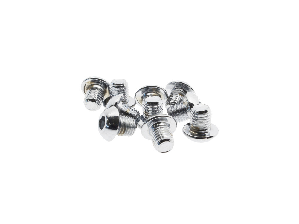 Colony Machine 5/16-24 x 3/8in. UNF Button Head Allen Bolts – Chrome. Pack 10.