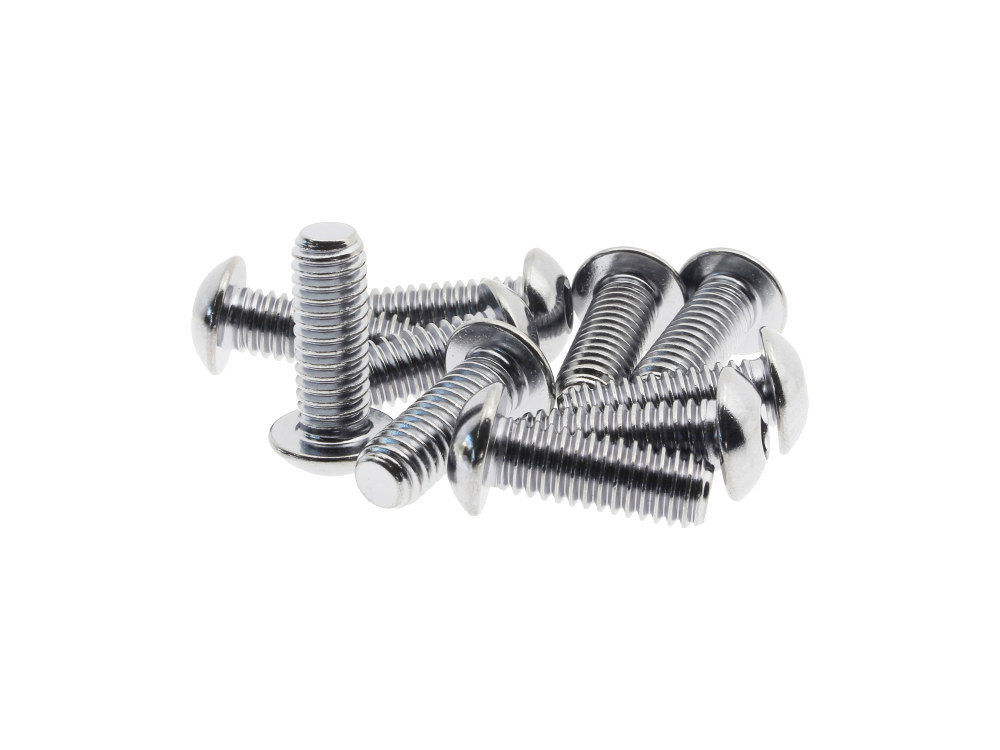 Colony Machine 5/16-18 x 7/8in. UNC Button Head Allen Bolts – Chrome. Pack 10.