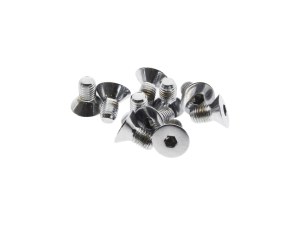 Colony Machine 1/4-28 x 1/2in. UNF Flat Head Allen Bolts – Chrome. Pack 10. Colony Machine 1/4-28 x 1/2in. UNF Flat Head Allen Bolts – Chrome. Pack 10.