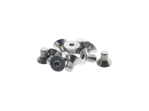 Colony Machine 5/16-24 x 1/2in. UNF Flat Head Allen Bolts – Chrome. Pack 10. Colony Machine 5/16-24 x 1/2in. UNF Flat Head Allen Bolts – Chrome. Pack 10.