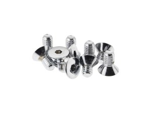 Colony Machine 5/16-18 x 1/2in. UNC Flat Head Allen Bolts – Chrome. Pack 10. Colony Machine 5/16-18 x 1/2in. UNC Flat Head Allen Bolts – Chrome. Pack 10.