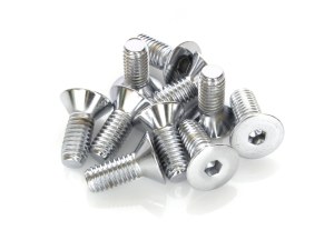 Colony Machine 3/8-16 x 1in. UNC Flat Head Allen Bolts – Chrome. Pack 10. Colony Machine 3/8-16 x 1in. UNC Flat Head Allen Bolts – Chrome. Pack 10.