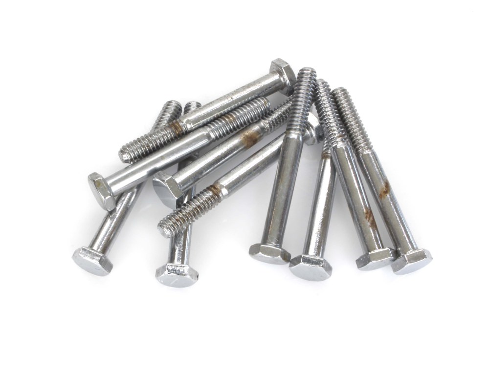 Colony Machine 1/4-20 x 2-1/4in. UNC Hex Head Bolt – Chrome. Pack 10.