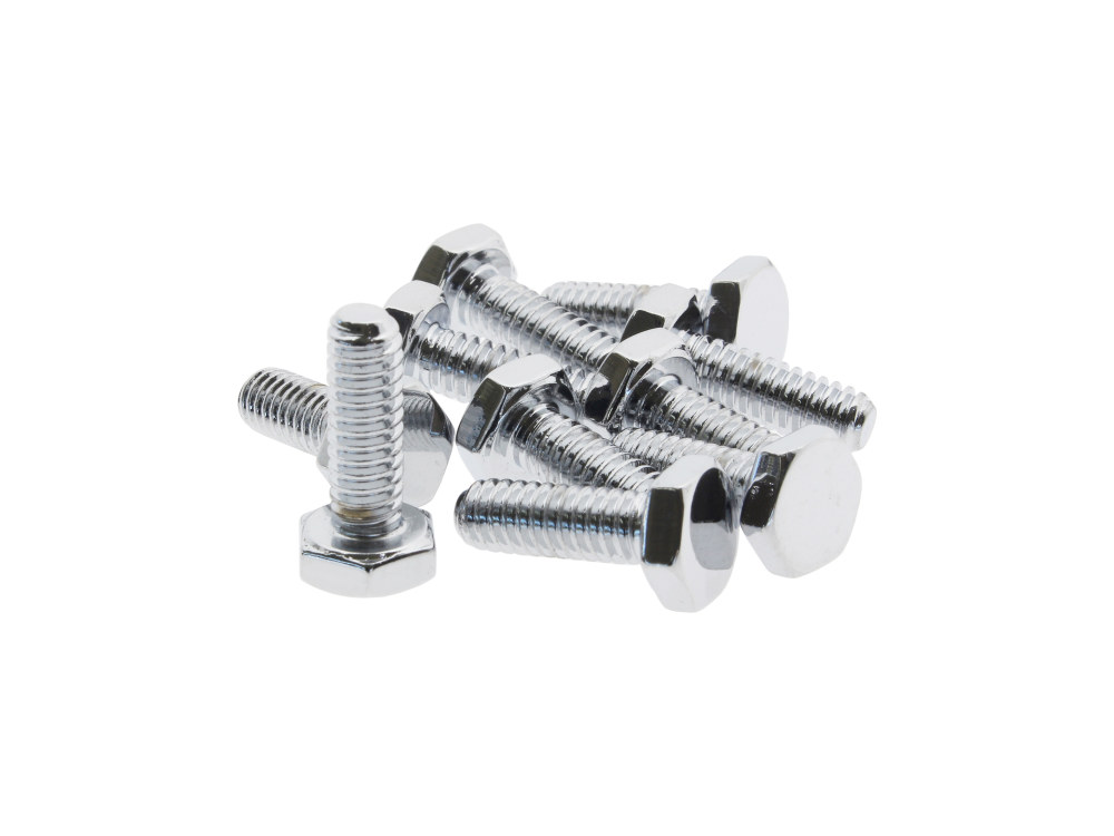 Colony Machine 1/4-20 x 3/4in. UNC Hex Head Bolts – Chrome. Pack 10.