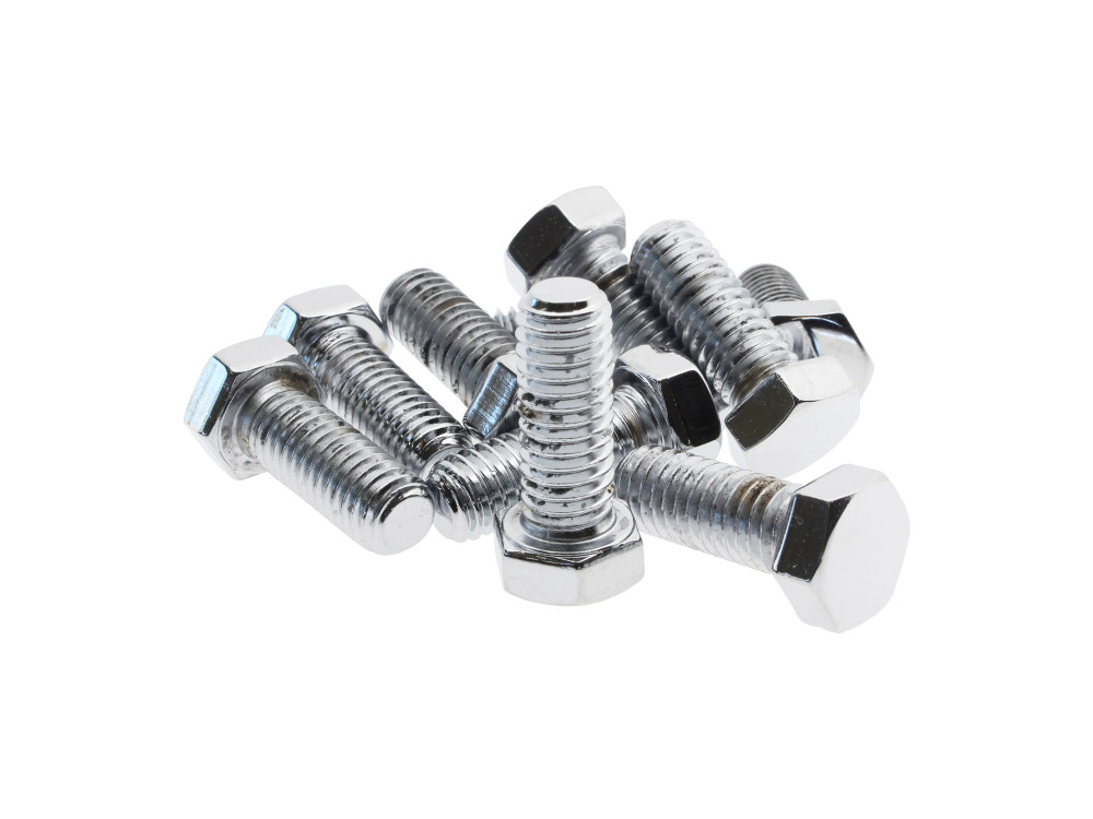 Colony Machine 3/8-16 x 1in. UNC Hex Head Bolts – Chrome. Pack 10.