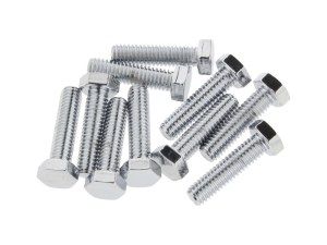 Colony Machine 5/16-18 x 1-1/4in. UNC Hex Head Bolts – Chrome. Pack 10. Colony Machine 5/16-18 x 1-1/4in. UNC Hex Head Bolts – Chrome. Pack 10.
