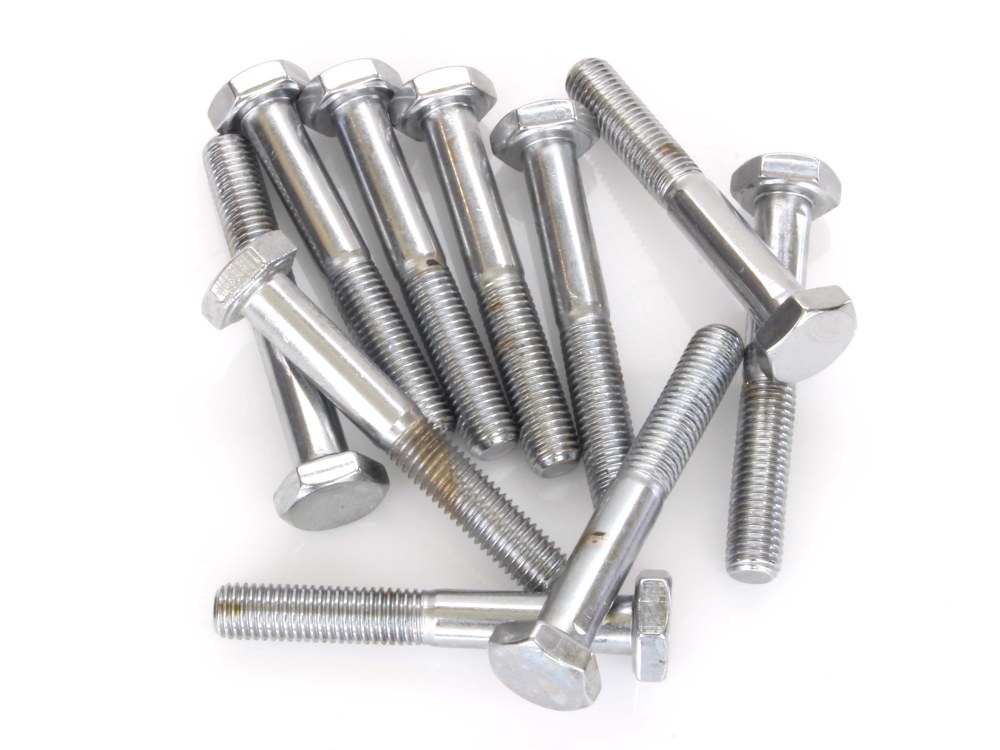 Colony Machine 1/4-28 x 1-3/4in. UNF Hex Head Bolt – Chrome. Pack 10.