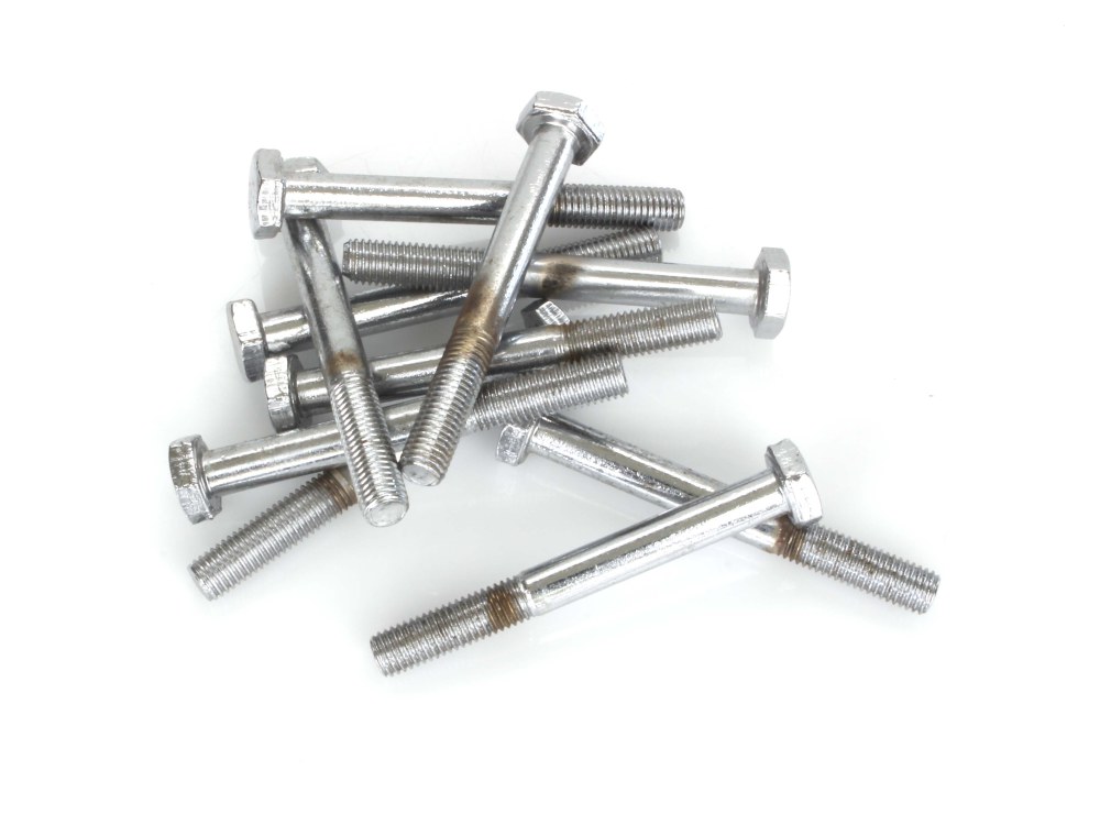 Colony Machine 1/4-28 x 2-1/4in. UNF Hex Head Bolt – Chrome. Pack 10.
