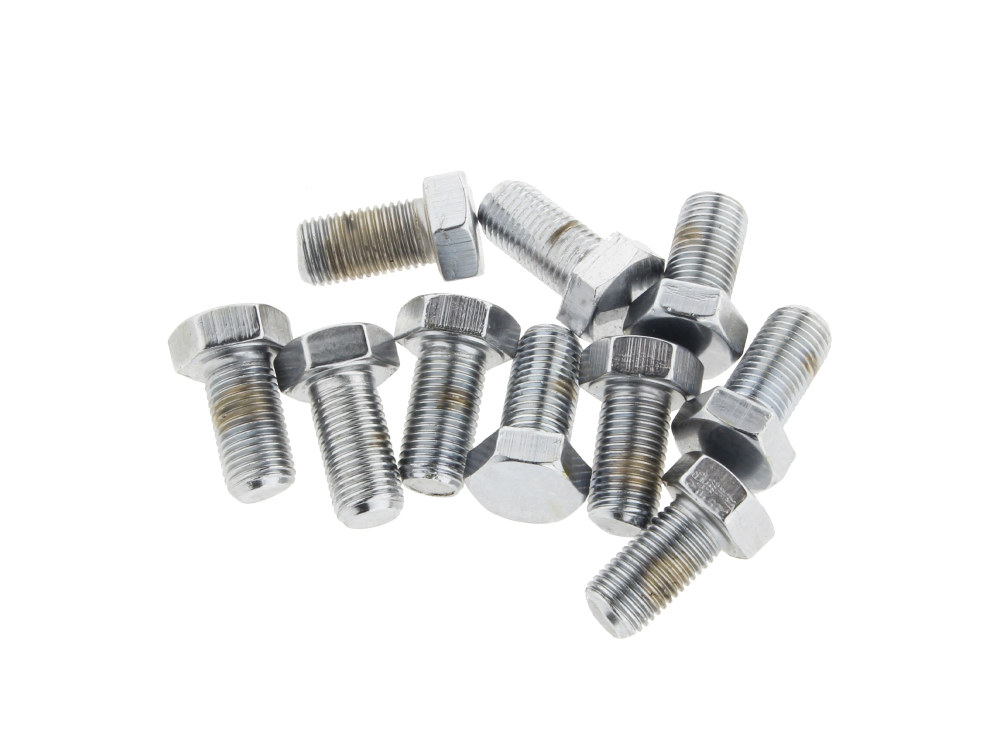 Colony Machine 3/8-24 x 3/4in. UNF Hex Head Bolts – Chrome. Pack 10.