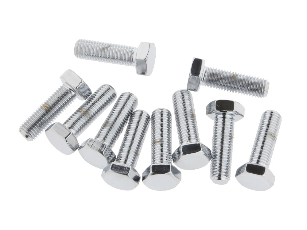 Colony Machine 5/16-24 x 1in. UNF Hex Head Bolts – Chrome. Pack 10.