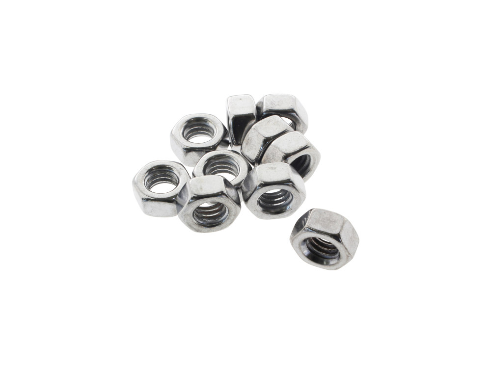 Colony Machine 5/16-18 UNC Hex Nuts – Chrome. Pack 10.