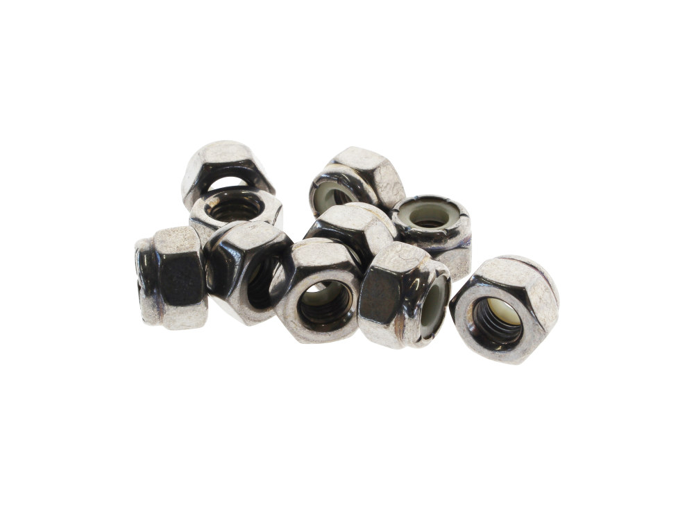 Nut; Lock unf 1/4-28 (Pk10) Chr