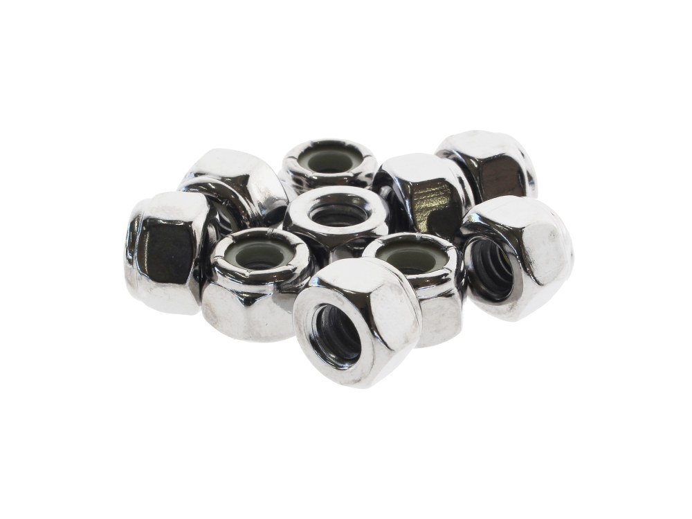 Nut; Lock unc 1/4-20 (Pk10) Chr