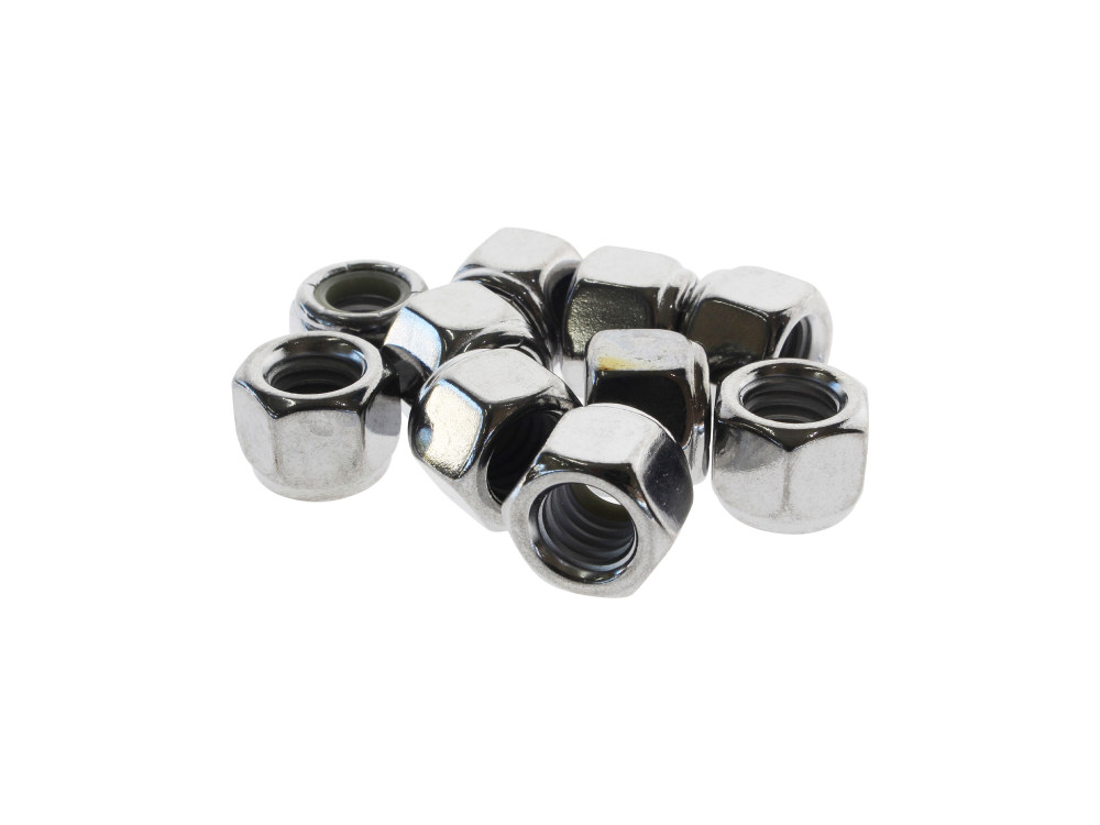Nut; Lock unc 3/8-16 (Pk10) Chr