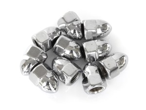 Colony Machine 3/8-24 UNF Acorn OEM Style Nuts – Chrome. Pack 10. Colony Machine 3/8-24 UNF Acorn OEM Style Nuts – Chrome. Pack 10.
