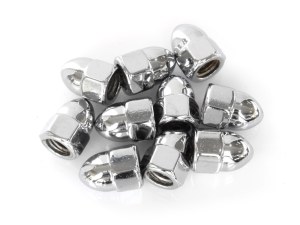 Colony Machine 5/16-18 UNC Acorn OEM Style Nuts – Chrome. Pack 10. Colony Machine 5/16-18 UNC Acorn OEM Style Nuts – Chrome. Pack 10.