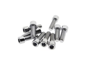 Colony Machine 1/4-20 x 3/4in. UNC Polished Socket Head Allen Bolts – Chrome. Pack 10. Colony Machine 1/4-20 x 3/4in. UNC Polished Socket Head Allen Bolts – Chrome. Pack 10.