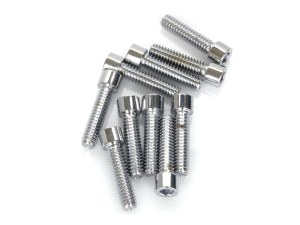 Colony Machine 1/4-20 x 1in. UNC Polished Socket Head Allen Bolts – Chrome. Pack 10. Colony Machine 1/4-20 x 1in. UNC Polished Socket Head Allen Bolts – Chrome. Pack 10.