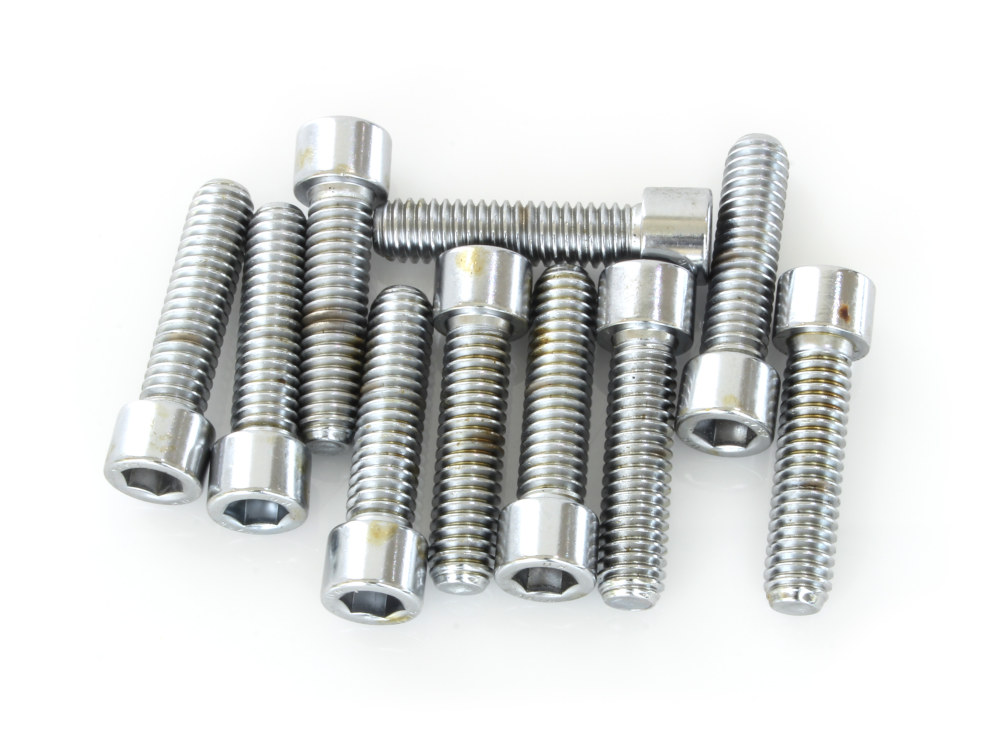 Colony Machine 5/16-18 x 1-1/4in. UNC Polished Socket Head Allen Bolts – Chrome. Pack 10.