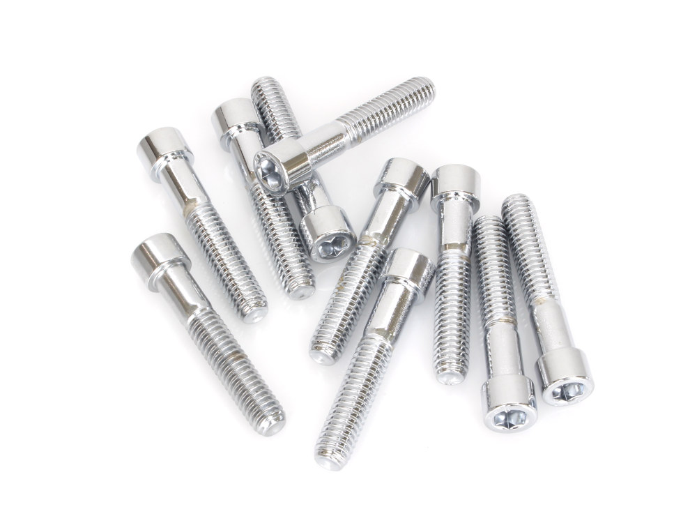 Colony Machine 5/16-18 x 1-3/4in. UNC Polished Socket Head Allen Bolts – Chrome. Pack 10.
