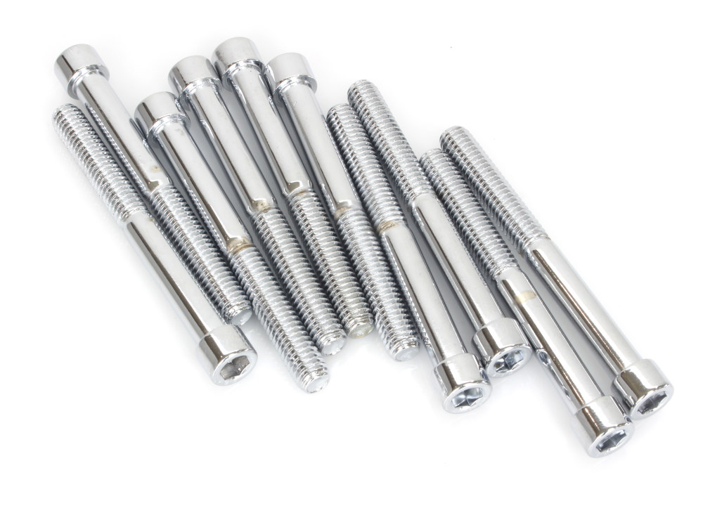 Colony Machine 5/16-18 x 3in. UNC Polished Socket Head Allen Bolts – Chrome. Pack 10.