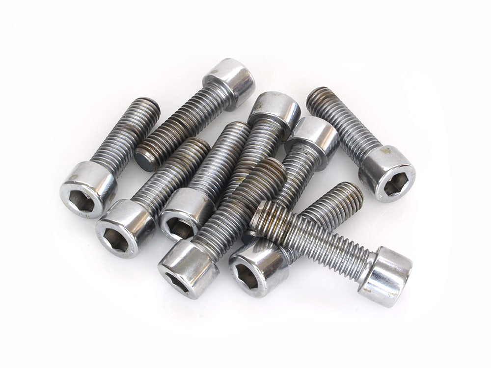 Colony Machine 1/2-13 x 1-3/4in. UNC Polished Socket Head Allen Bolts – Chrome. Pack 10.