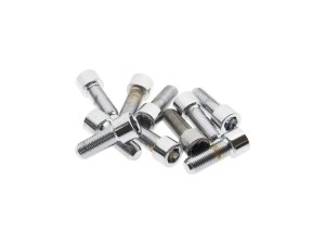 Colony Machine 3/8-24 x 1in. UNF Polished Socket Head Allen Bolts – Chrome. Pack 10. Colony Machine 3/8-24 x 1in. UNF Polished Socket Head Allen Bolts – Chrome. Pack 10.