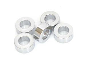 Colony Machine 5/16in. ID x 1/4in. Wide Steel Spacers – Chrome. Pack 5. Colony Machine 5/16in. ID x 1/4in. Wide Steel Spacers – Chrome. Pack 5.