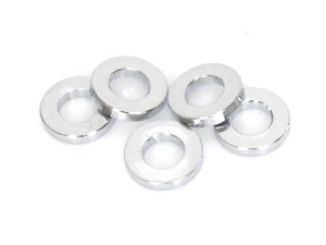 Colony Machine 3/8in. ID x 1/8in. Wide Steel Spacers – Chrome. Pack 5. Colony Machine 3/8in. ID x 1/8in. Wide Steel Spacers – Chrome. Pack 5.