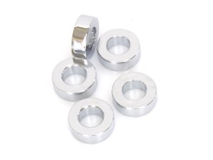 Colony Machine 3/8in. ID x 1/4in. Wide Steel Spacers – Chrome. Pack 5. Colony Machine 3/8in. ID x 1/4in. Wide Steel Spacers – Chrome. Pack 5.