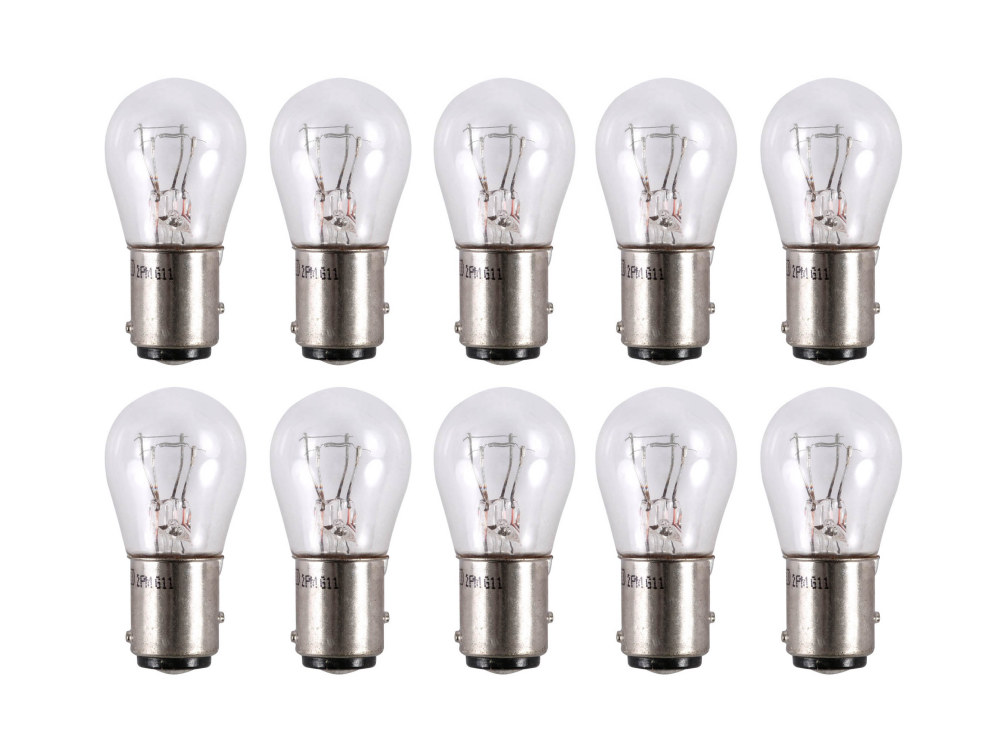 Cycle Pro Llc 12V Bayonet Style Stop & Taillight Bulb. Fits H-D Pre Early 2003 – Pack 10