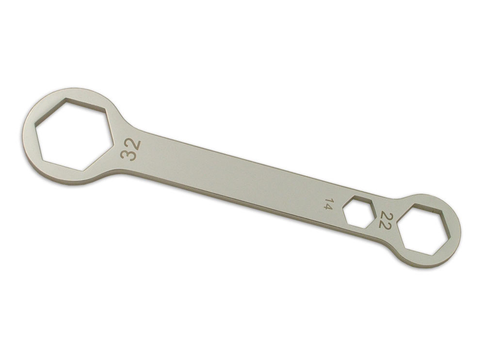 Cruz Tools Combo Axle Wrench 14mm x 22mm x 32mm