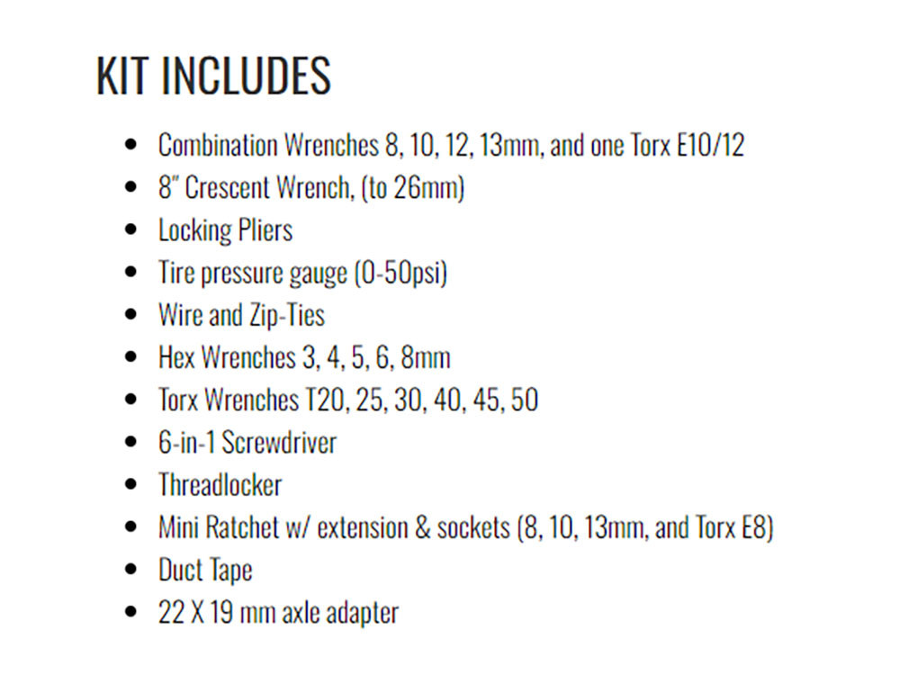 Tool Kit; RoadTech B1 for BMW