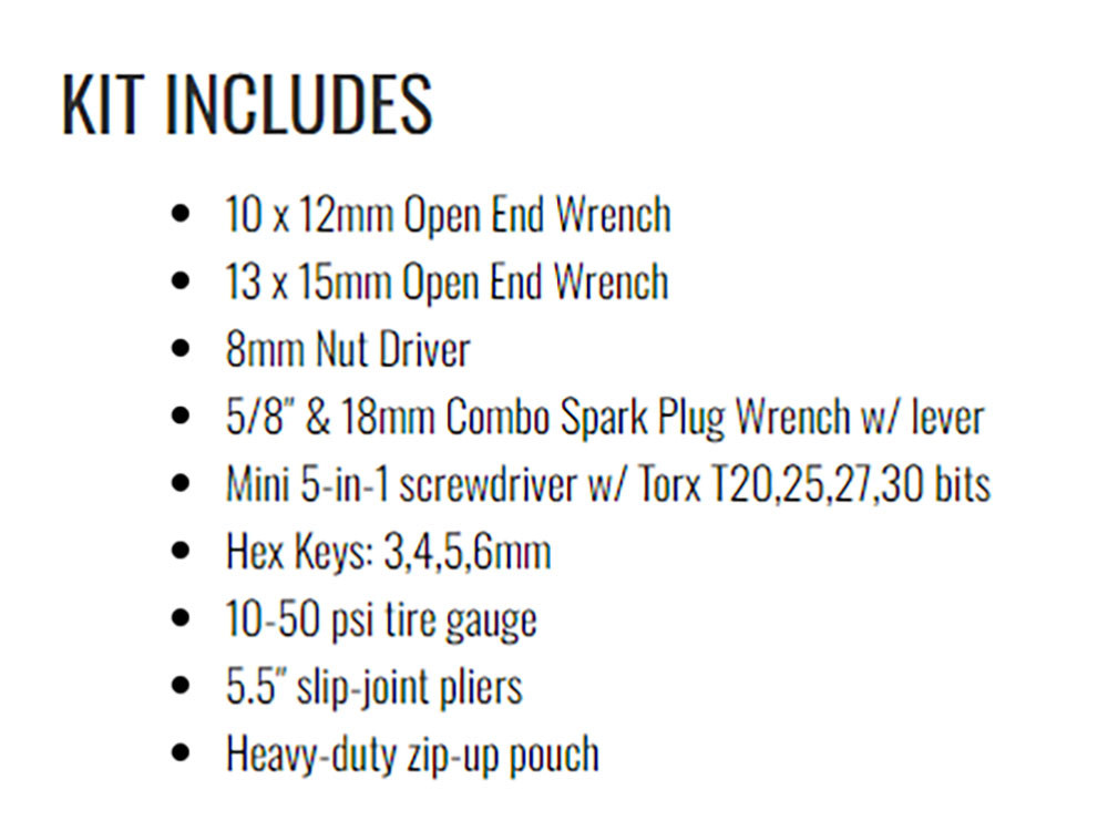 Cruz Tools SPEEDKIT Tool Kit for BMW, KTM or Triumph Motorcycles