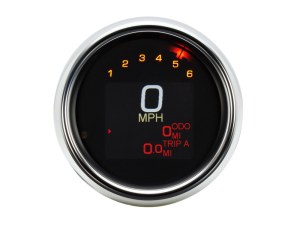 Dakota Digital 3-3/8in. Round KPH Speedometer with Tachometer – Chrome. Fits Dyna & Sportster 1994-2003. Dakota Digital 3-3/8in. Round KPH Speedometer with Tachometer – Chrome. Fits Dyna & Sportster 1994-2003.