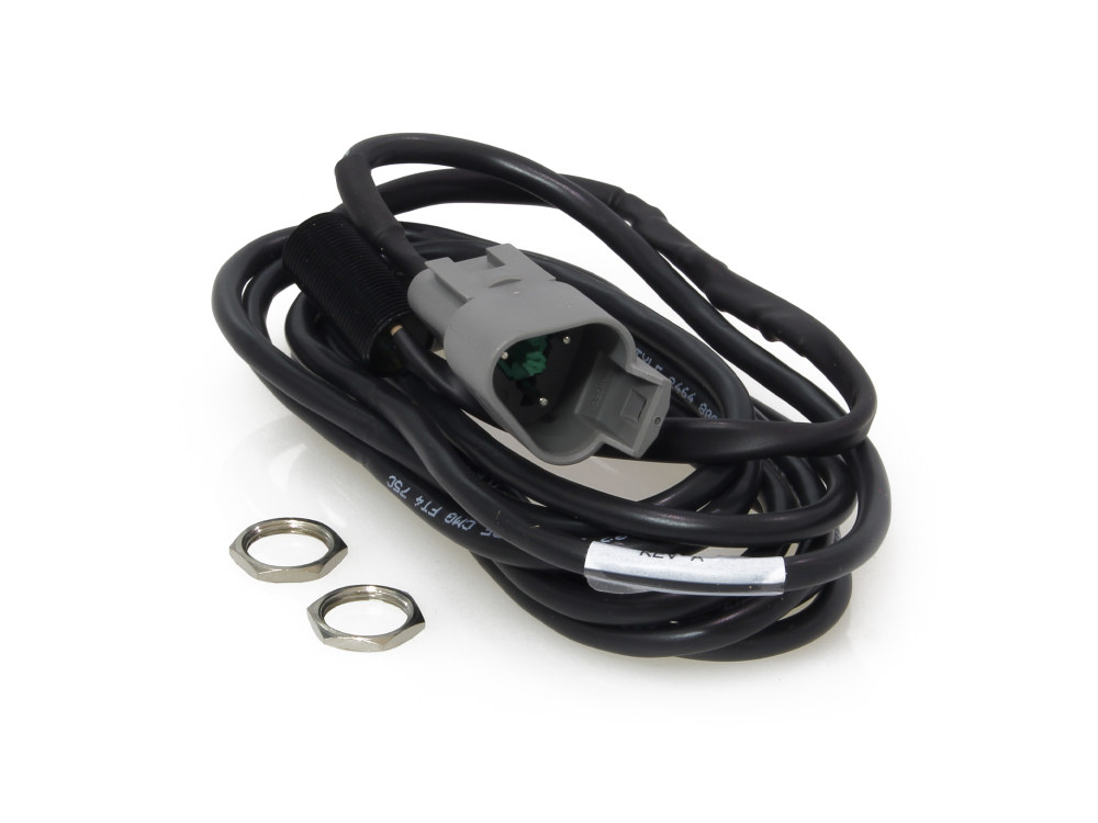 Dakota Digital Universal Inductive Rear Wheel Speed Sensor – Polished. Clamps Around Axle Spacer.