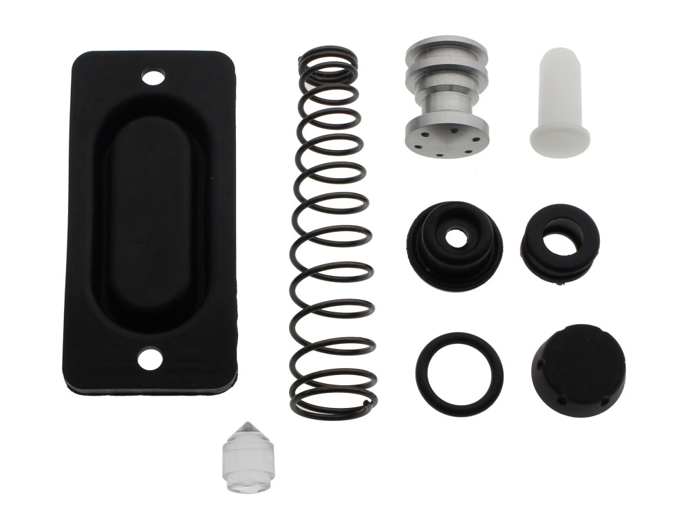 Daytona JAPAN Front Master Cylinder Rebuild Kit. Fits Dual Disc FX, FXR, FL & Sportster 1982-1986.